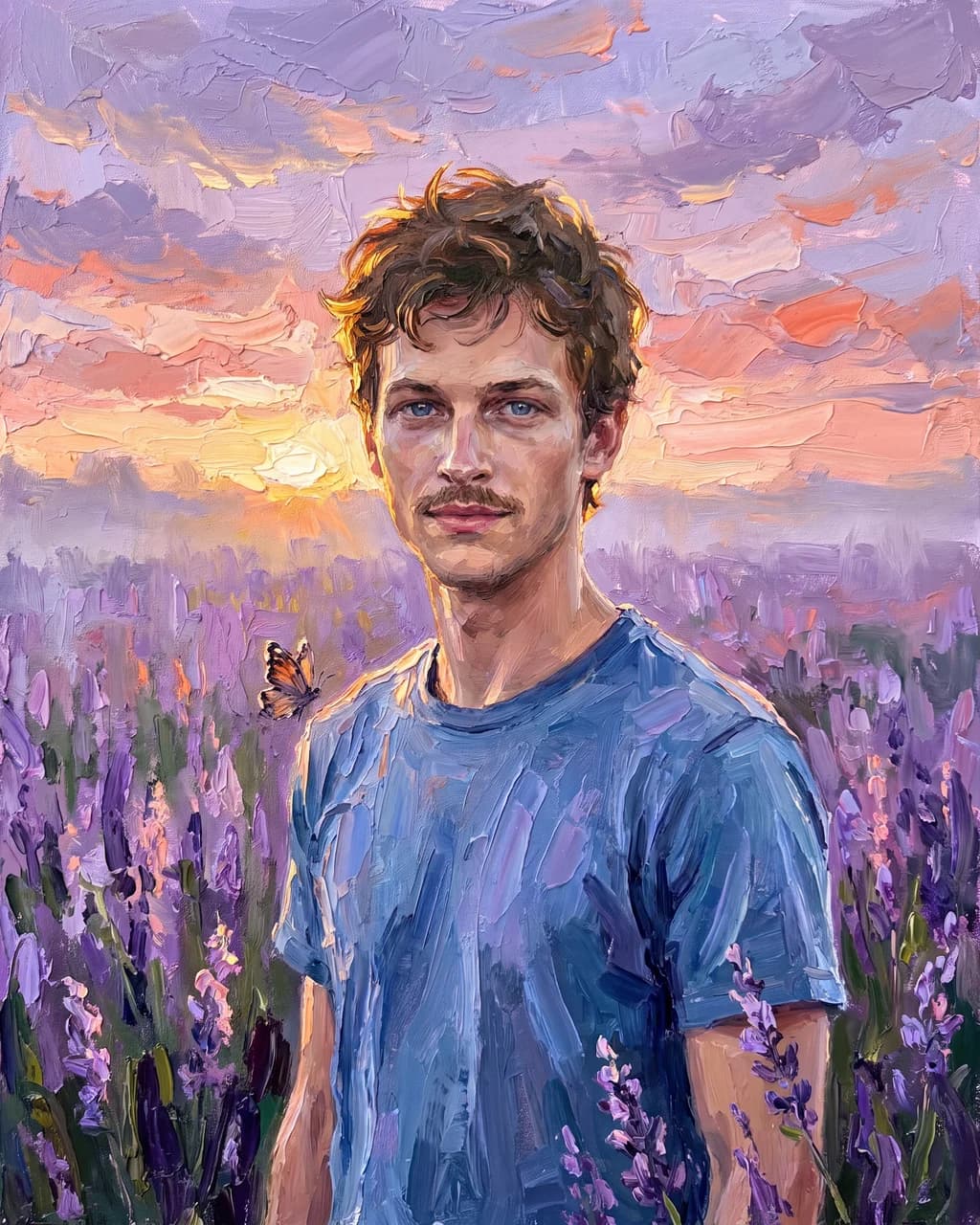 Lavender Field style sample