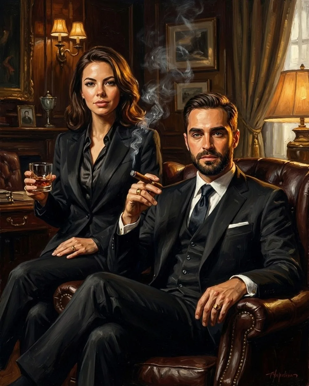 Couple Renaissance portrait
